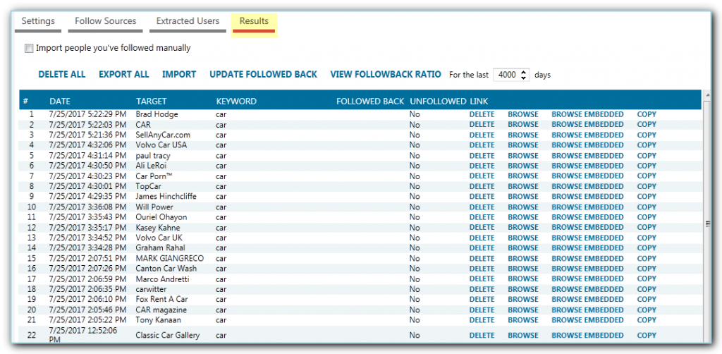 The Follow Tool - Jarvee