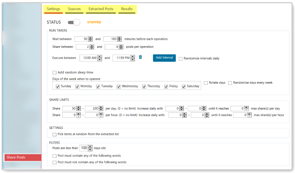 LinkedIn Share Posts Tool - Jarvee